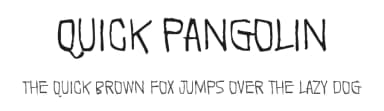 Quick Pangolin by Juha Korhonen — Script Handwritten Font — thumbnail 1