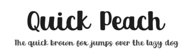 Quick Peach by Khurasan — Script Handwritten Font — thumbnail 1