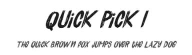 Quick Pick I by Leonard Posavec - LeoSupply.co — Script Handwritten Font — thumbnail 1