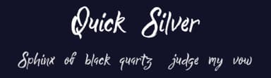 Quick Silver by Mindtype Co. — Script Handwritten Font — thumbnail 2