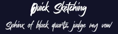 Quick Sketching by Gassstype — Script Handwritten Font — thumbnail 2