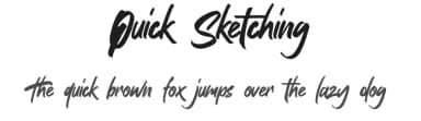 Quick Sketching by Gassstype — Script Handwritten Font — thumbnail 1