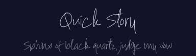 Quick Story by Excellent Ritma Florendia — Script Handwritten Font — thumbnail 2