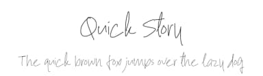 Quick Story by Excellent Ritma Florendia — Script Handwritten Font — thumbnail 1