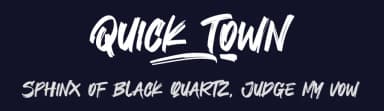 Quick Town by Khurasan — Script Handwritten Font — thumbnail 2