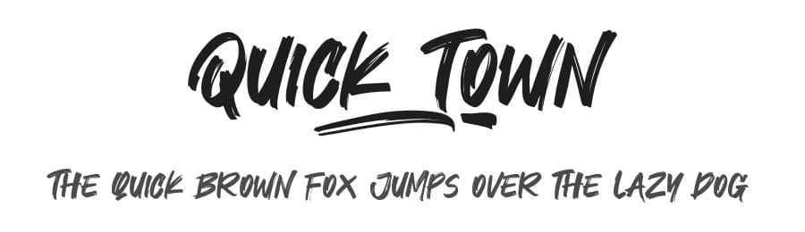 Quick Town by Khurasan — Script Handwritten Font
