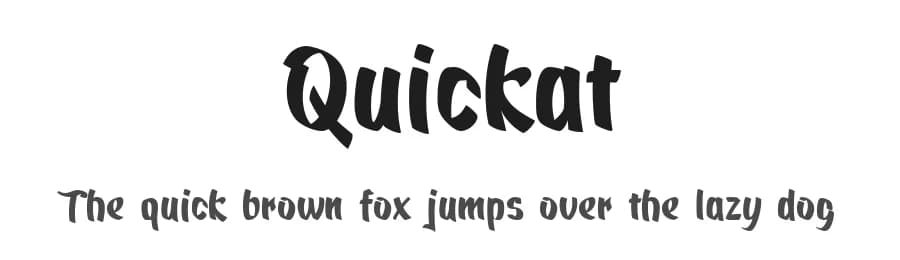 Quickat by deFharo — Script Handwritten Font