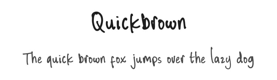 Quickbrown by alphArtype — Script Handwritten Font