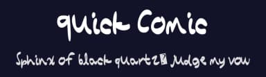 Quick Comic by Xerographer Fonts — Script Handwritten Font — thumbnail 2