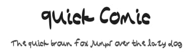 Quick Comic by Xerographer Fonts — Script Handwritten Font — thumbnail 1
