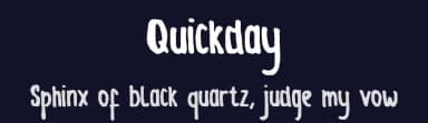 Quickday by Johan Wibisono — Script Handwritten Font — thumbnail 2