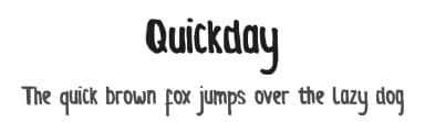 Quickday by Johan Wibisono — Script Handwritten Font — thumbnail 1