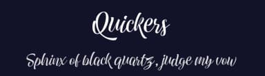 Quickers by Arterfak Project — Script Handwritten Font — thumbnail 2
