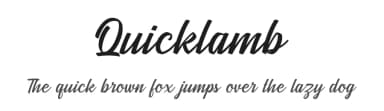 Quicklamb by Hendra Pratama — Script Handwritten Font — thumbnail 1