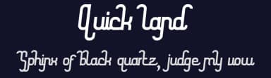 Quick land by Typeline Studio — Script Handwritten Font — thumbnail 2
