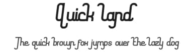 Quick land by Typeline Studio — Script Handwritten Font — thumbnail 1
