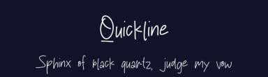 Quickline by MJType — Script Handwritten Font — thumbnail 2