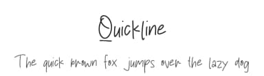 Quickline by MJType — Script Handwritten Font — thumbnail 1