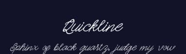Quickline by Ianmikraz — Script Handwritten Font — thumbnail 2
