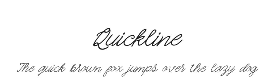 Quickline by Ianmikraz — Script Handwritten Font