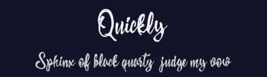 Quickly by Billy Argel Fonts ® — Script Handwritten Font — thumbnail 2