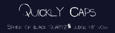 Quickly Caps by Xerographer Fonts — Script Handwritten Font — thumbnail 2