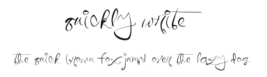 Quickly Write by Xerographer Fonts — Script Handwritten Font — thumbnail 1