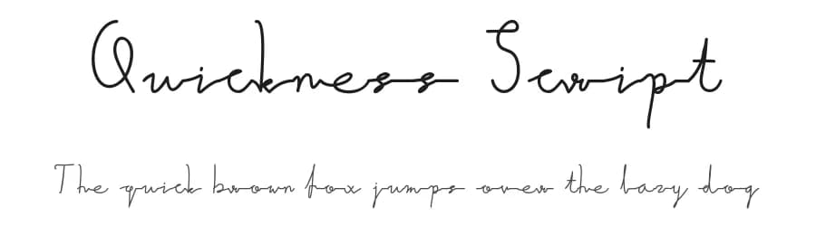 Quickness Script by Grafemars — Script Handwritten Font — preview 1