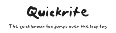 Quickrite by Kirk Shelton — Script Handwritten Font — thumbnail 1