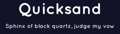 Quicksand by Andrew Paglinawan — Sans Serif Font — thumbnail 2