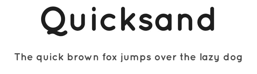 Quicksand by Andrew Paglinawan — Sans Serif Font