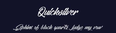 Quicksilver by Octotype  | Thomas Boucherie — Script Handwritten Font — thumbnail 2