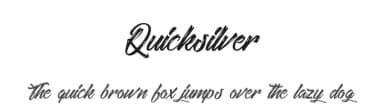 Quicksilver by Octotype  | Thomas Boucherie — Script Handwritten Font — thumbnail 1
