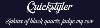 Quickstyler by Måns Grebäck — Script Handwritten Font — thumbnail 2