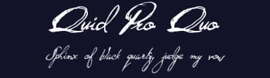 Quid Pro Quo by Hanoded — Script Handwritten Font — thumbnail 2