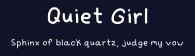 Quiet Girl by Icy UwU — Script Handwritten Font — thumbnail 2