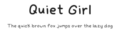 Quiet Girl by Icy UwU — Script Handwritten Font — thumbnail 1