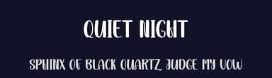 Quiet Night by Scratchones — Script Handwritten Font — thumbnail 2