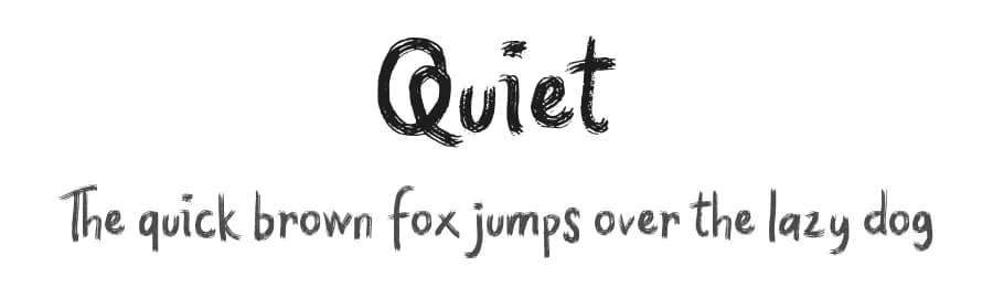 Quiet by Vunira Design — Script Handwritten Font