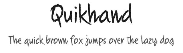 Quikhand by KindredSpiritArtStudio — Script Handwritten Font