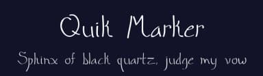 Quik Marker by Shaun Cook — Script Handwritten Font — thumbnail 2