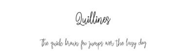 Quillines by selawetype — Script Handwritten Font — thumbnail 1