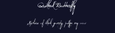 Quilted Butterfly by Hanoded — Script Handwritten Font — thumbnail 2