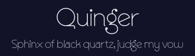 Quinger by Almarkhatype — Sans Serif Font — thumbnail 2