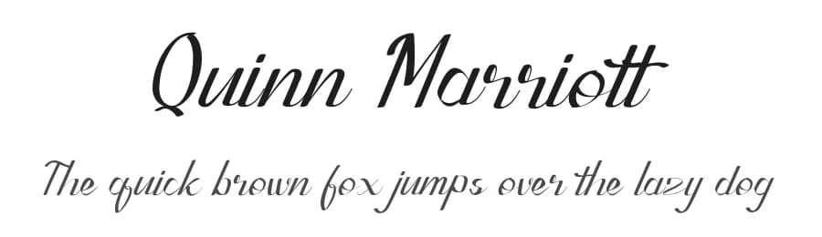 Quinn Marriott by UI Creative — Script Handwritten Font