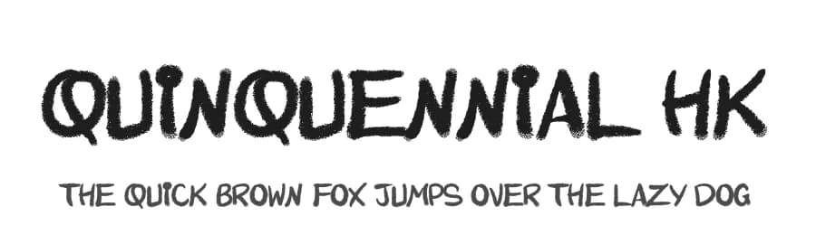 Quinquennial HK by Poemhaiku — Script Handwritten Font