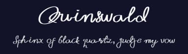 Quinswald by Siti Nurindah Fatmawati — Script Handwritten Font — thumbnail 2