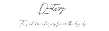 Quintaras by Maulana Creative — Script Handwritten Font — thumbnail 1
