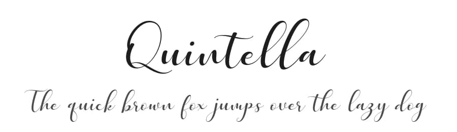 Quintella by Uloel Design — Script Handwritten Font