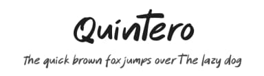 Quintero by Gracetype Studio — Script Handwritten Font — thumbnail 1
